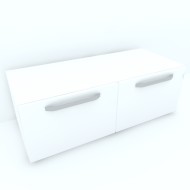 Armonia Comoda alba cu 2 sertare cu manere fronturi MDF Alb Lucios Armonia Comoda alba cu 2 sertare cu manere fronturi MDF Alb Lucios